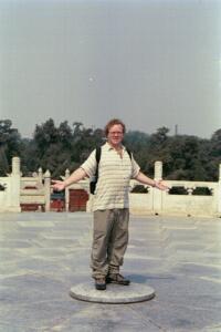 Andy on the Sound Circle at the Temple of Heaven